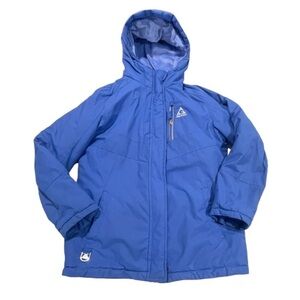 Gerry Weber Girls Blue Hooded Winter Ski Waterproof Jacket Coat size large 14/16